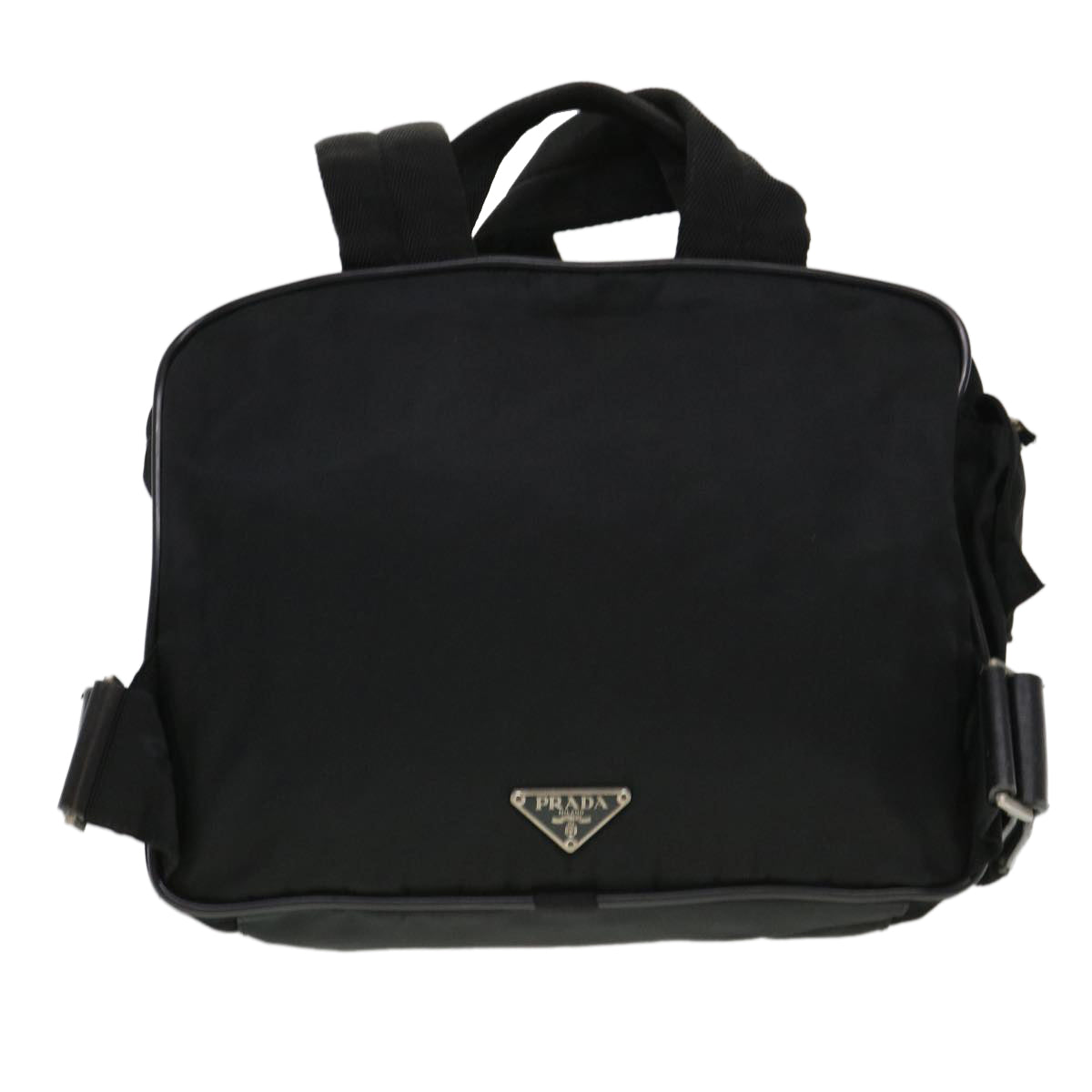 PRADA Backpack Nylon Black Auth ar9171 - 0