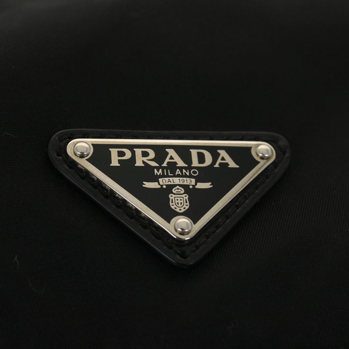 PRADA Shoulder Bag Nylon Black Auth ar9174