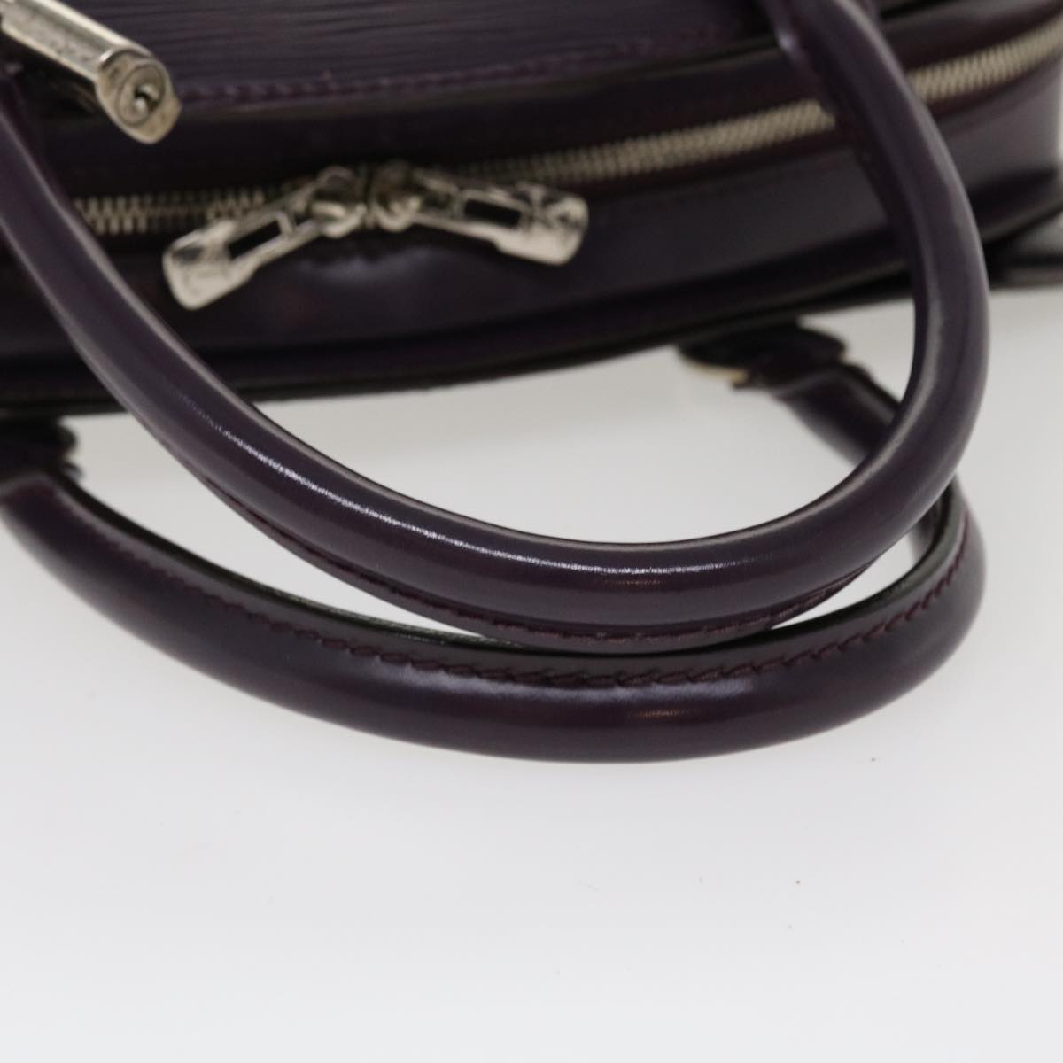 LOUIS VUITTON Epi Pont Neuf PM Hand Bag Purple Cassis M5907K LV Auth ar9192