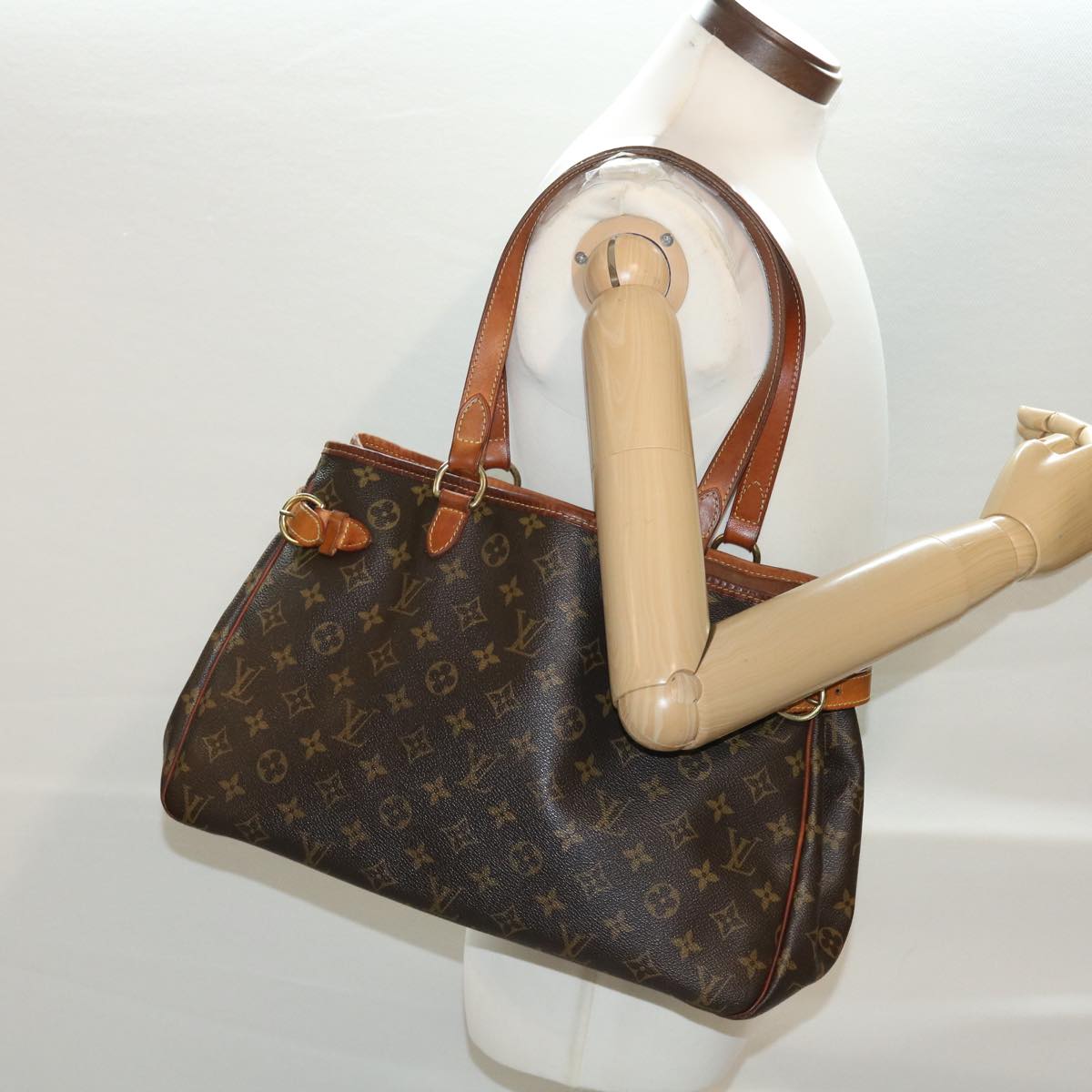 LOUIS VUITTON Monogram Batignolles Horizontal Tote Bag M51154 LV Auth ar9199