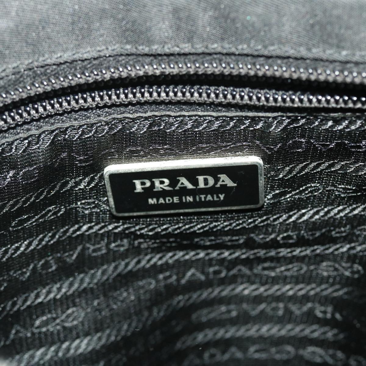 PRADA Shoulder Bag Nylon Black Auth ar9220