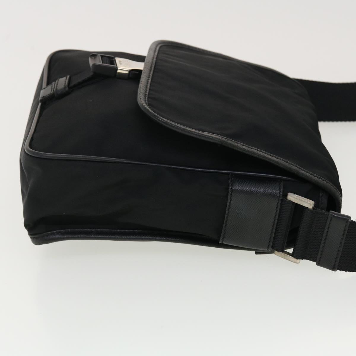 PRADA Shoulder Bag Nylon Black Auth ar9220