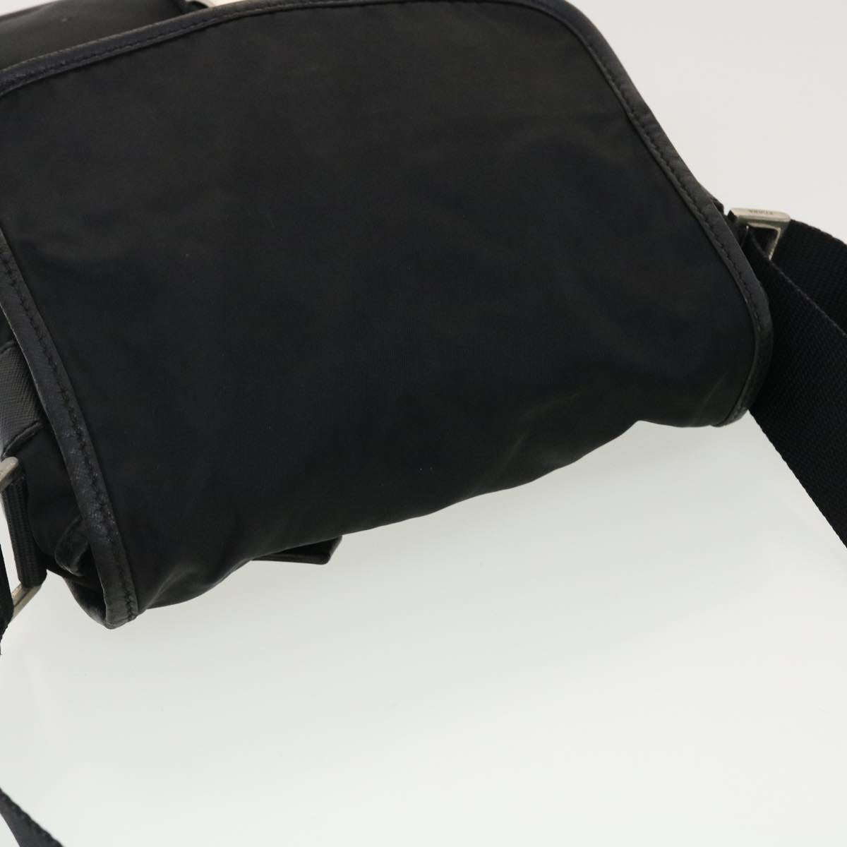 PRADA Shoulder Bag Nylon Black Auth ar9220