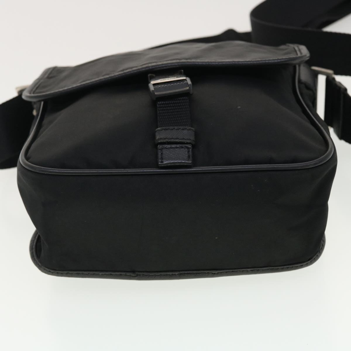 PRADA Shoulder Bag Nylon Black Auth ar9220