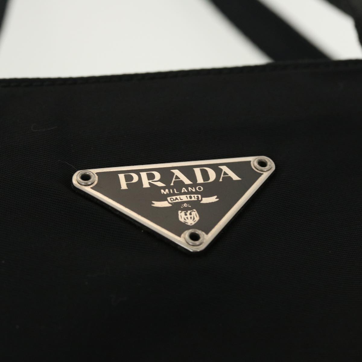 PRADA Shoulder Bag Nylon Black Auth ar9225