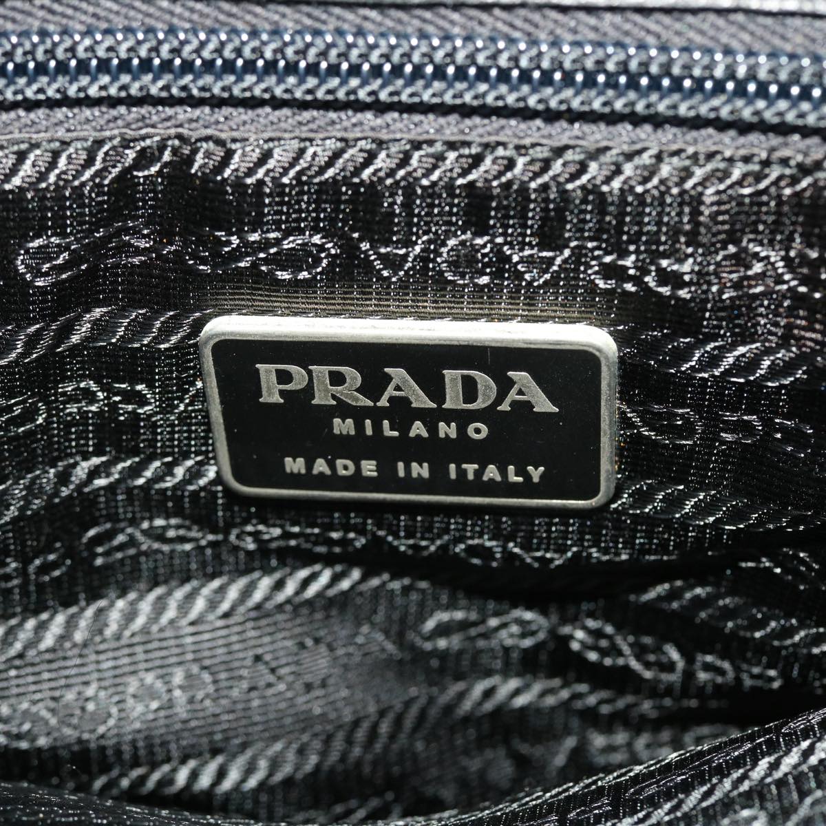 PRADA Shoulder Bag Nylon Black Auth ar9225