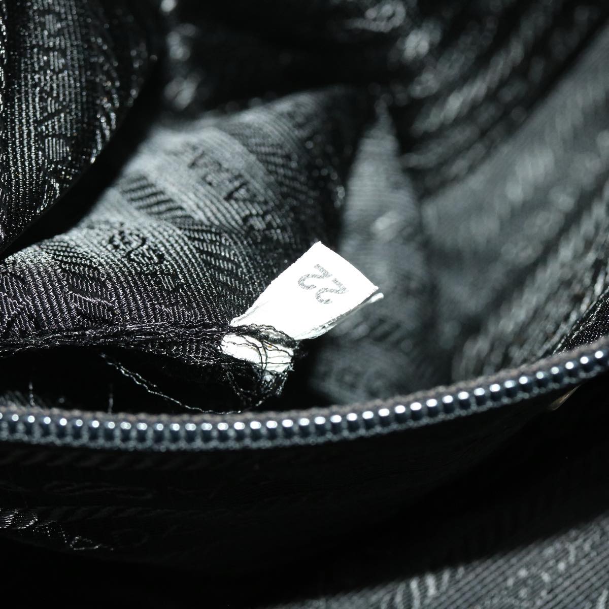 PRADA Shoulder Bag Nylon Black Auth ar9225