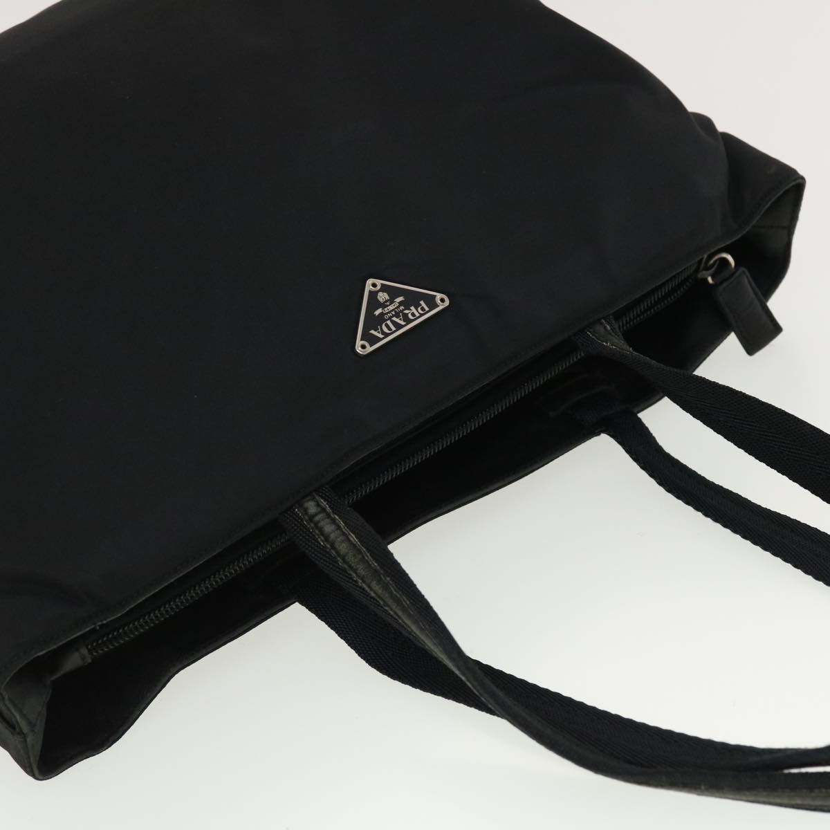 PRADA Shoulder Bag Nylon Black Auth ar9225