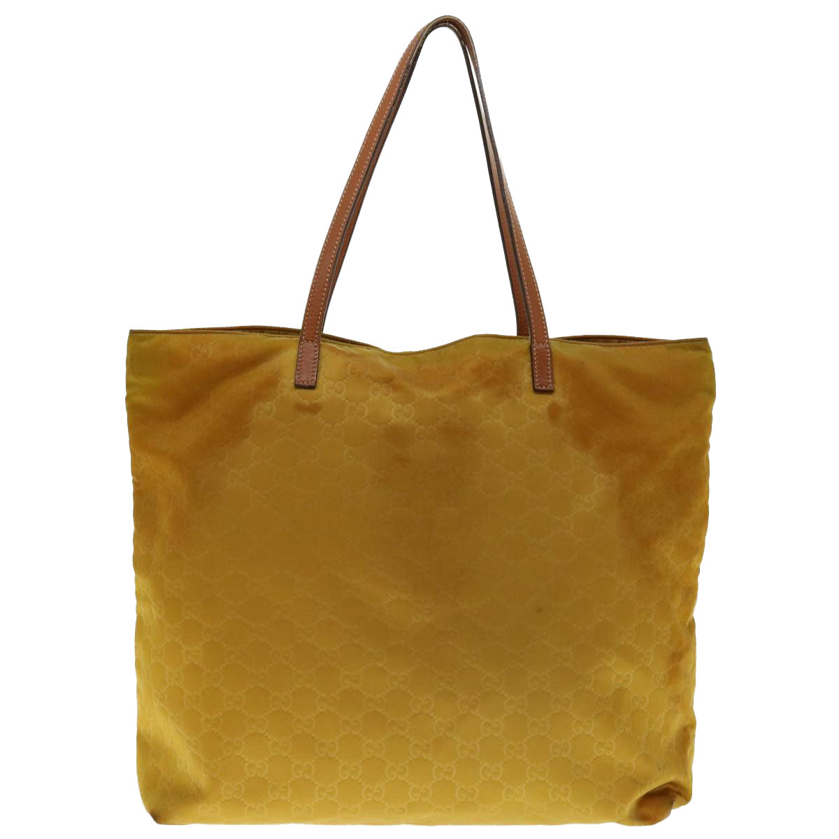 GUCCI GG Canvas Tote Bag Yellow 295252 Auth ar9227 - 0