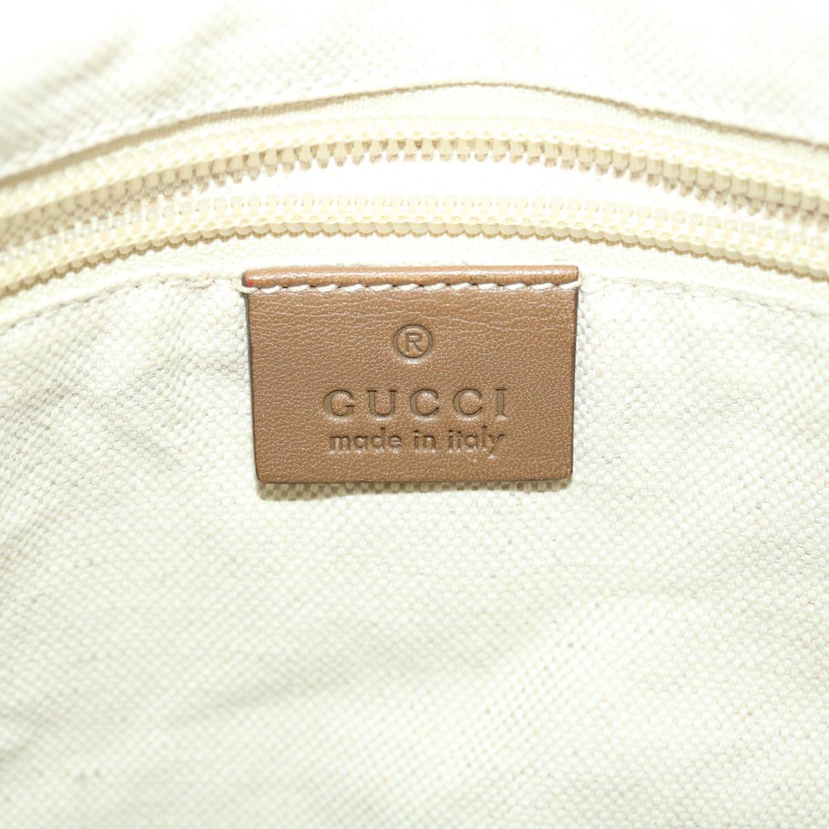 GUCCI GG Canvas Shoulder Bag Brown 314529 Auth ar9228