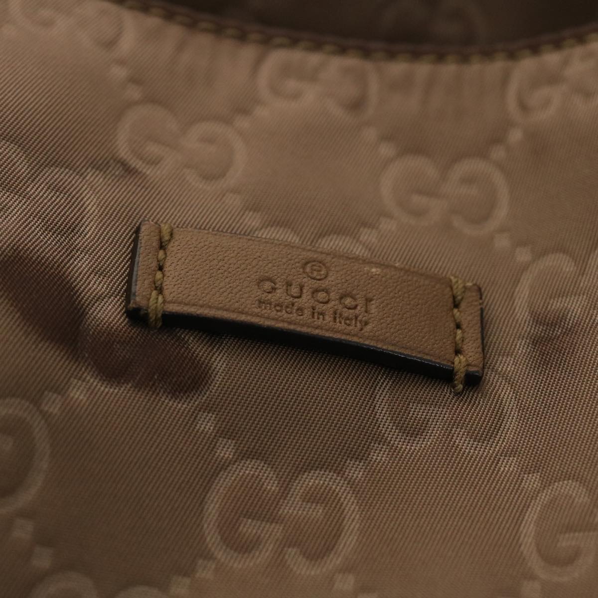 GUCCI GG Canvas Tote Bag Brown 282439 Auth ar9229