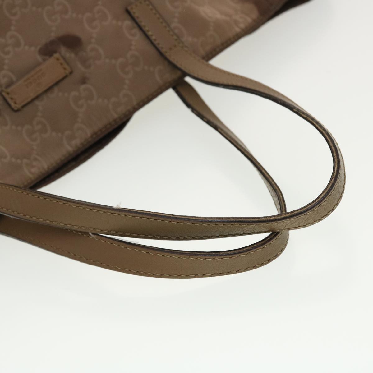 GUCCI GG Canvas Tote Bag Brown 282439 Auth ar9229