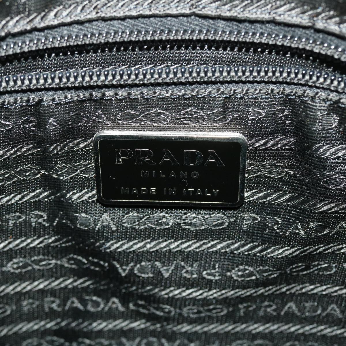 PRADA Shoulder Bag Nylon Black Auth ar9230