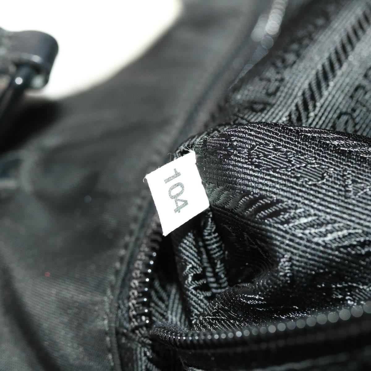 PRADA Shoulder Bag Nylon Black Auth ar9231