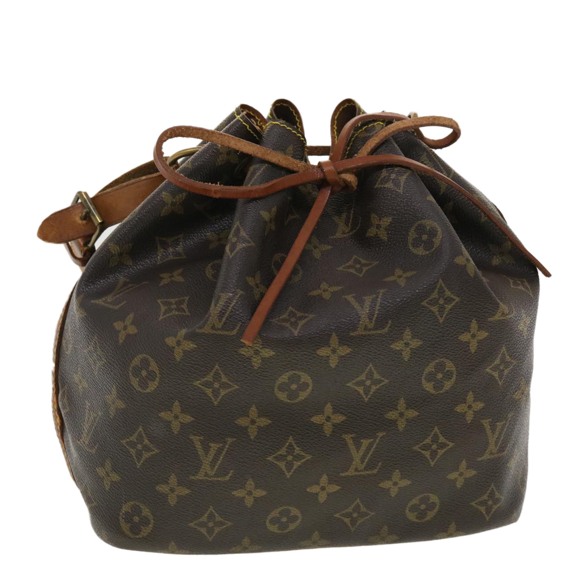 LOUIS VUITTON Monogram Petit Noe Shoulder Bag M42226 LV Auth ar9234