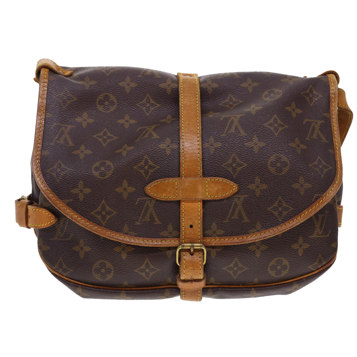 LOUIS VUITTON Monogram Saumur 30 Shoulder Bag M42256 LV Auth ar9252 - 0