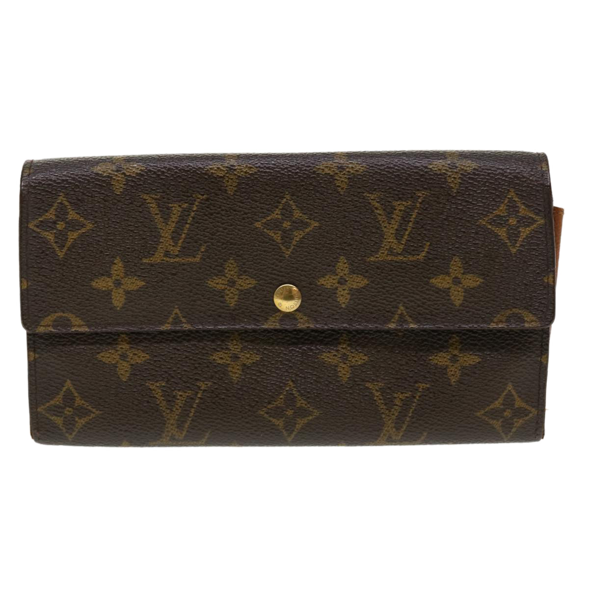 LOUIS VUITTON Monogram Pochette Porte Monnaie Credit Wallet M61725 Auth ar9267B