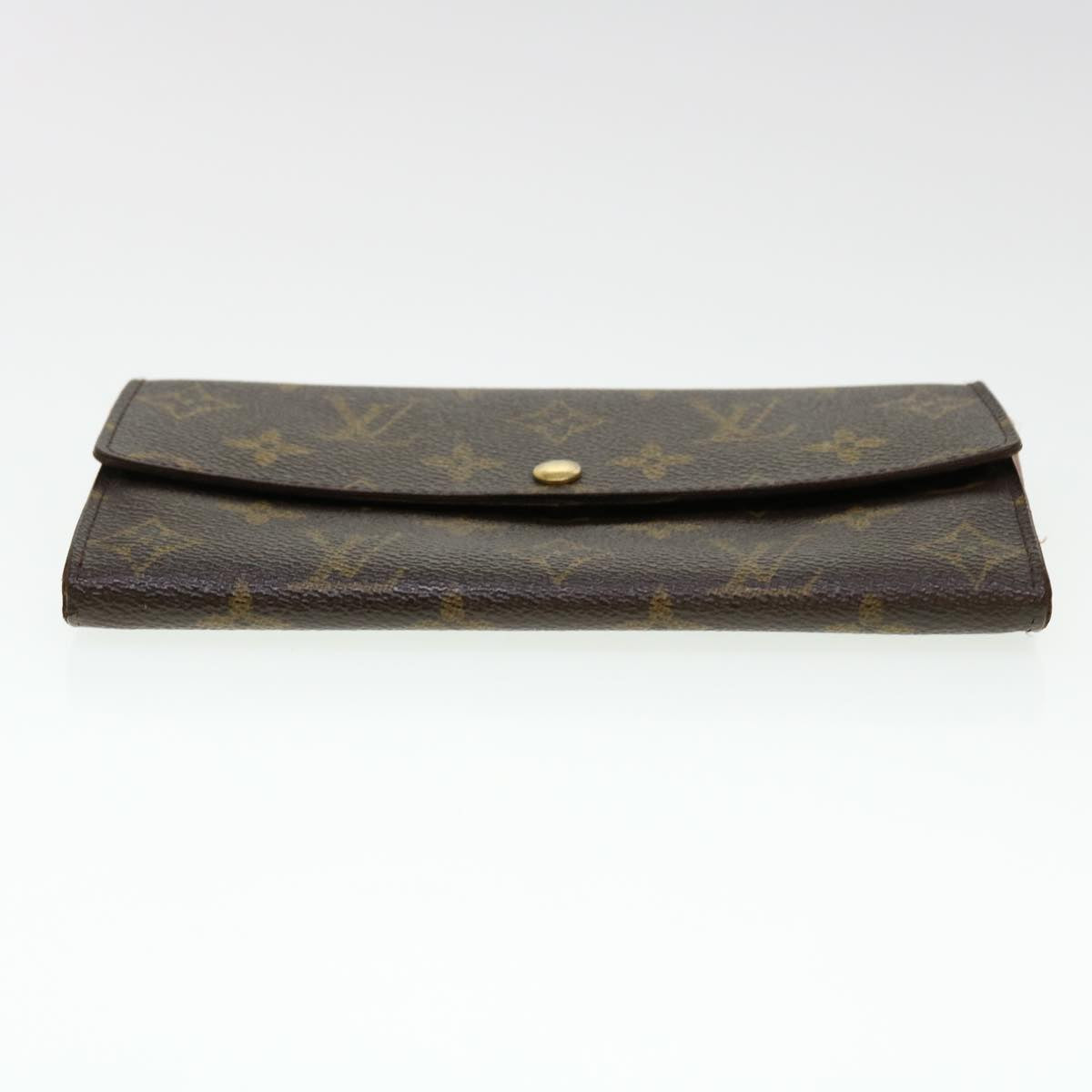 LOUIS VUITTON Monogram Pochette Porte Monnaie Credit Wallet M61725 Auth ar9267B