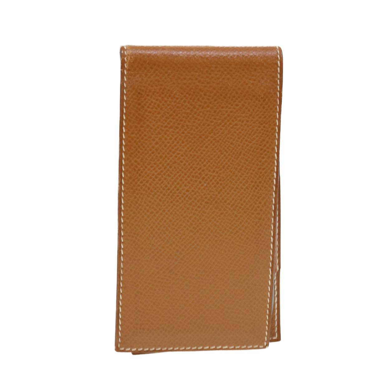HERMES Memo Holder Day Planner Cover Leather Brown Auth ar9271B