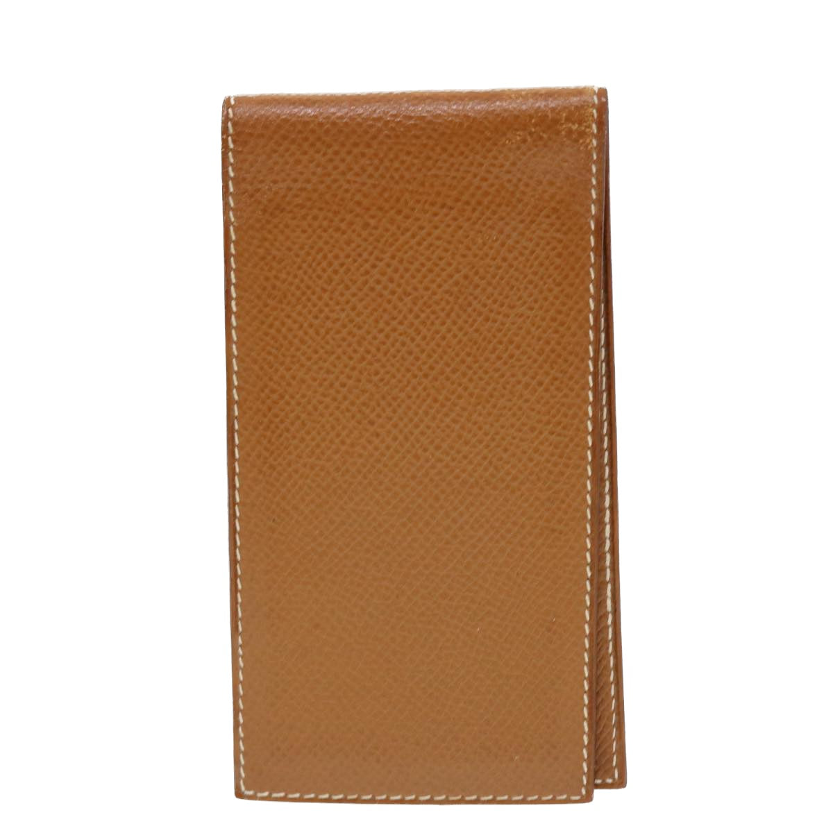 HERMES Memo Holder Day Planner Cover Leather Brown Auth ar9271B - 0