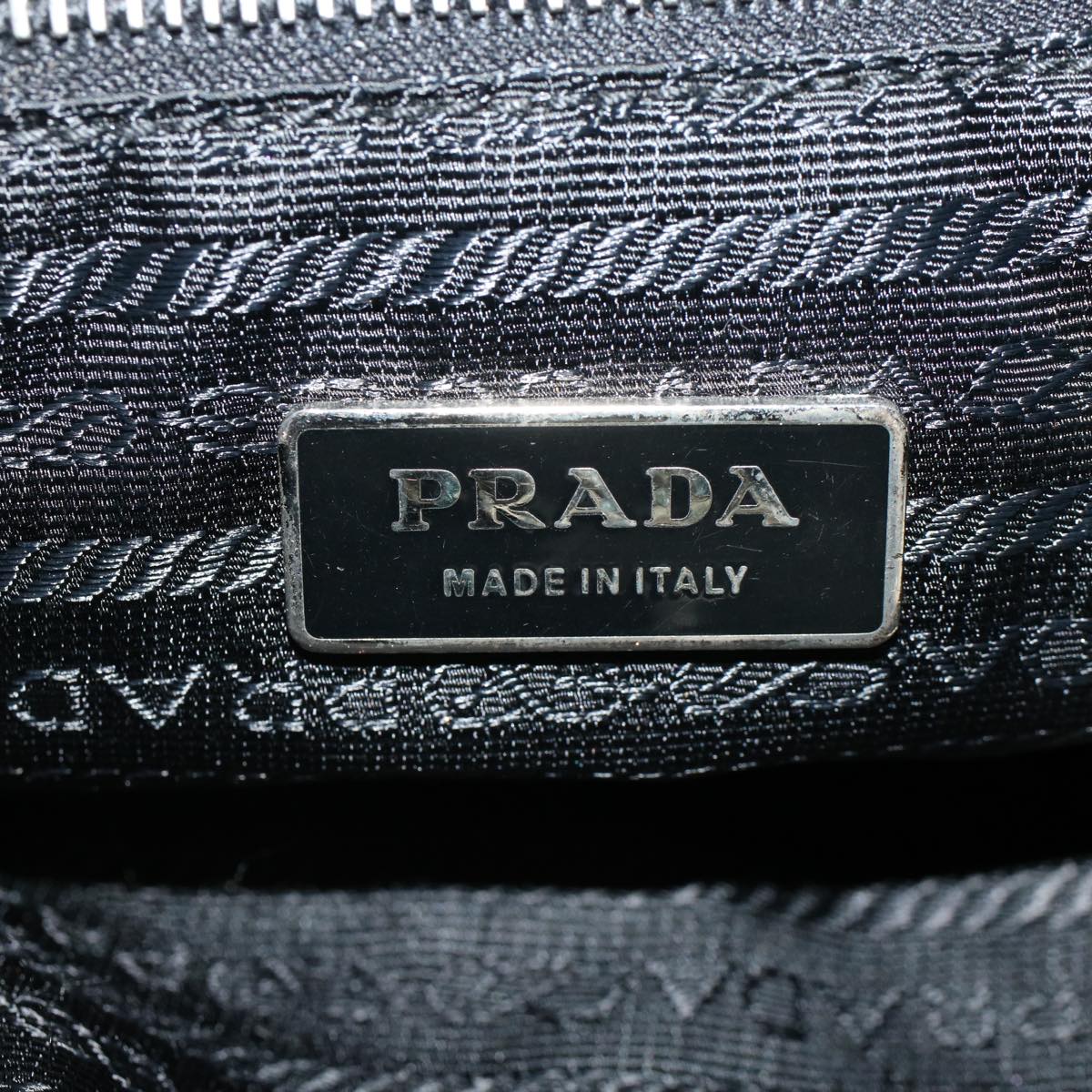 PRADA Shoulder Bag Nylon Black Auth ar9289