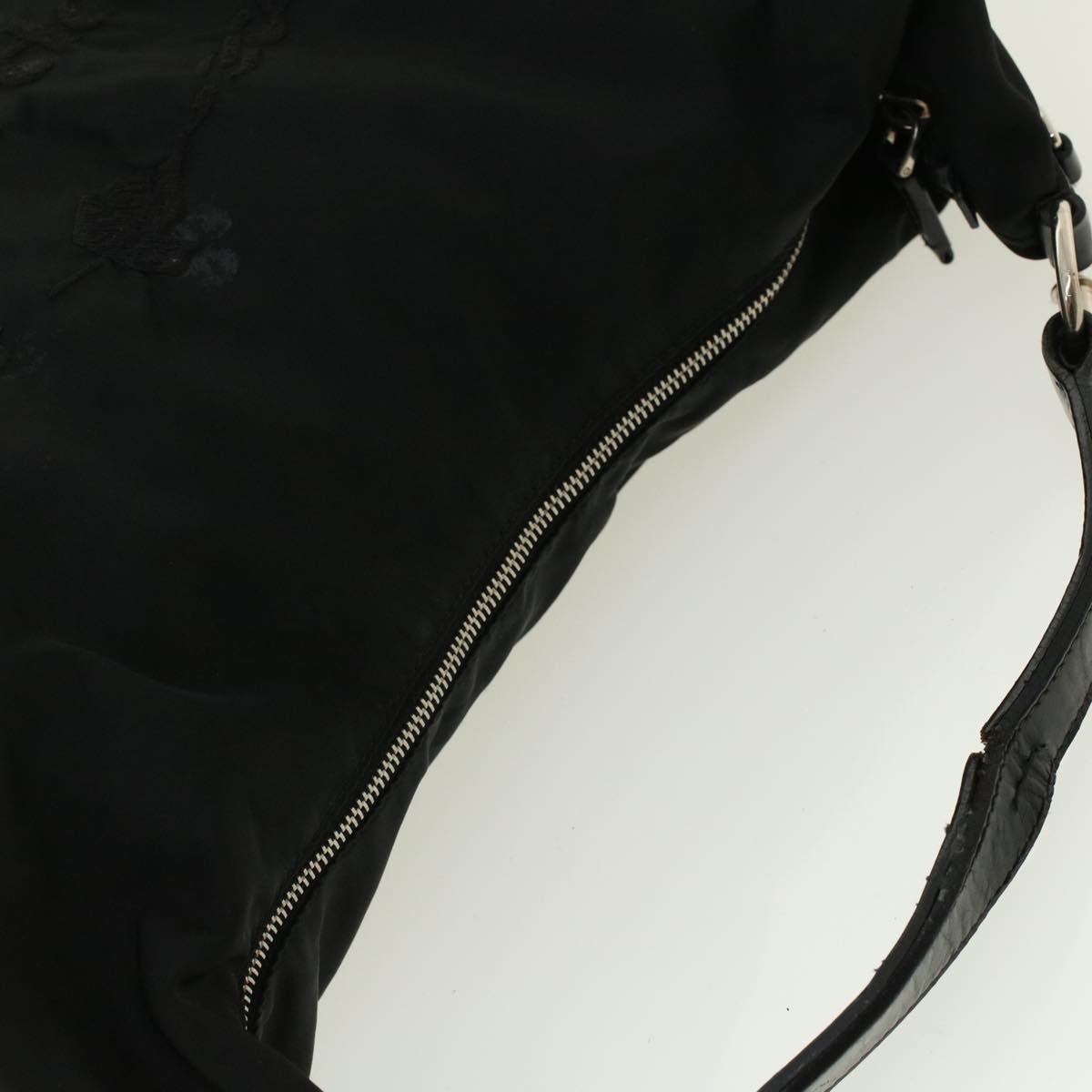 PRADA Shoulder Bag Nylon Black Auth ar9289