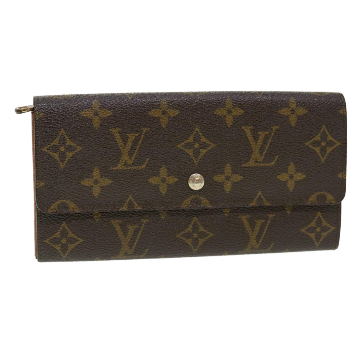 LOUIS VUITTON Monogram Pochette Porte Monnaie Credit Wallet M61725 Auth ar9305