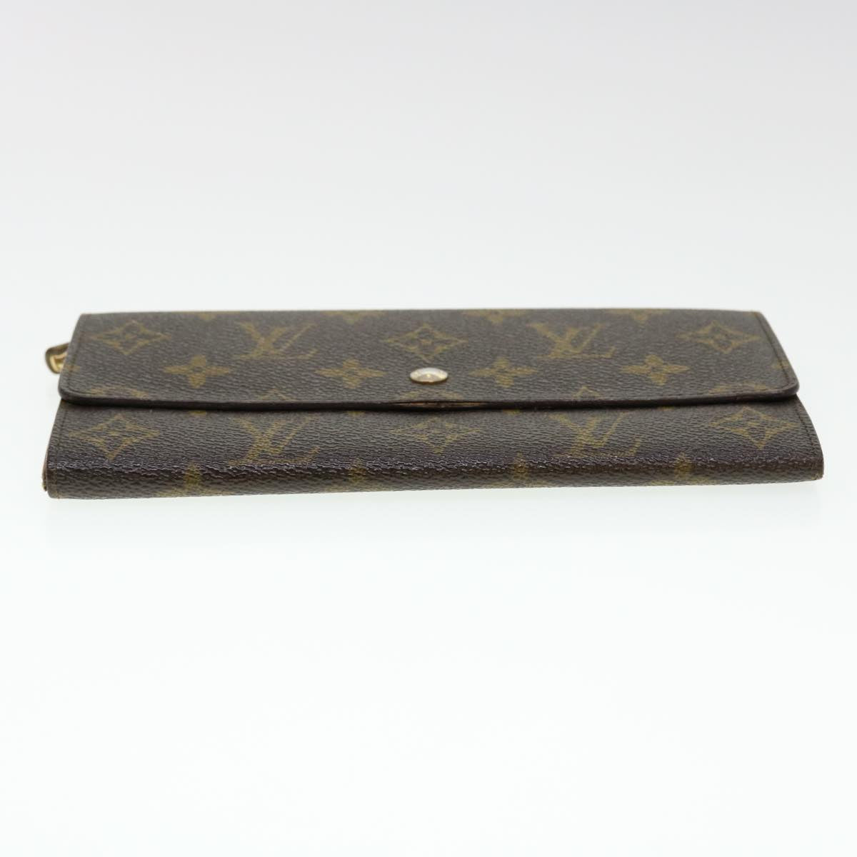 LOUIS VUITTON Monogram Pochette Porte Monnaie Credit Wallet M61725 Auth ar9305