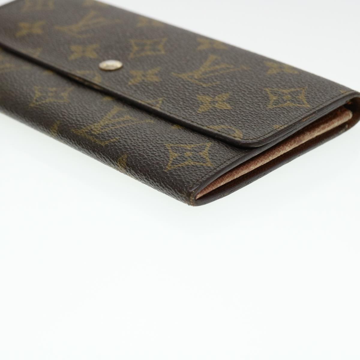 LOUIS VUITTON Monogram Pochette Porte Monnaie Credit Wallet M61725 Auth ar9305