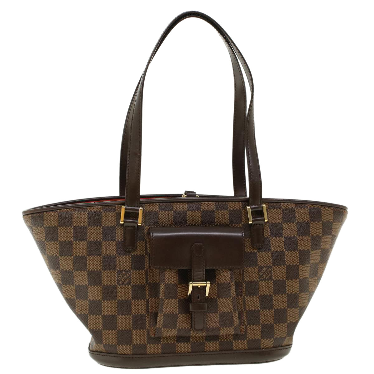 LOUIS VUITTON Damier Ebene Manosque PM Tote Bag N51121 LV Auth ar9320B