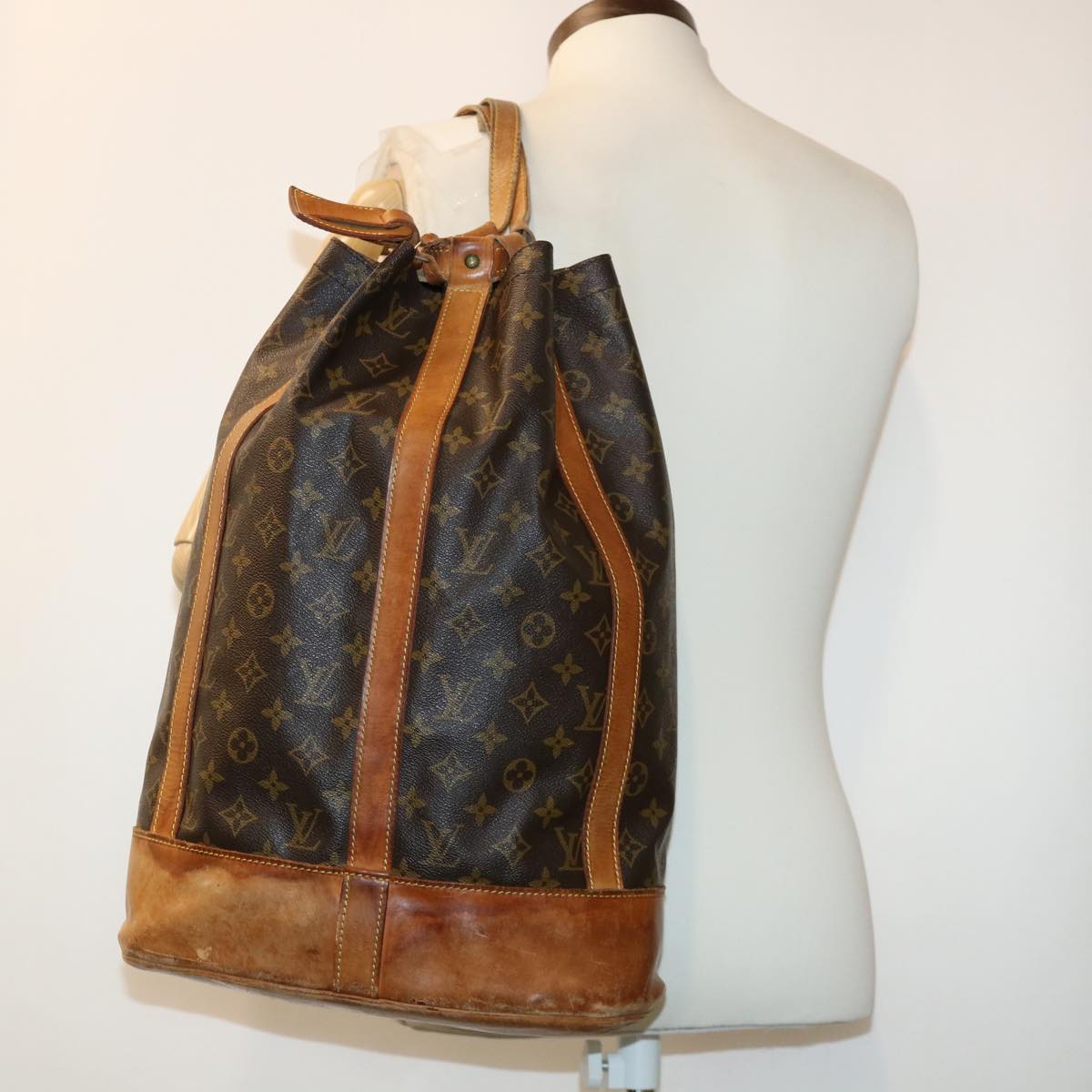 LOUIS VUITTON Monogram Randonnee GM Shoulder Bag M42244 LV Auth ar9325B