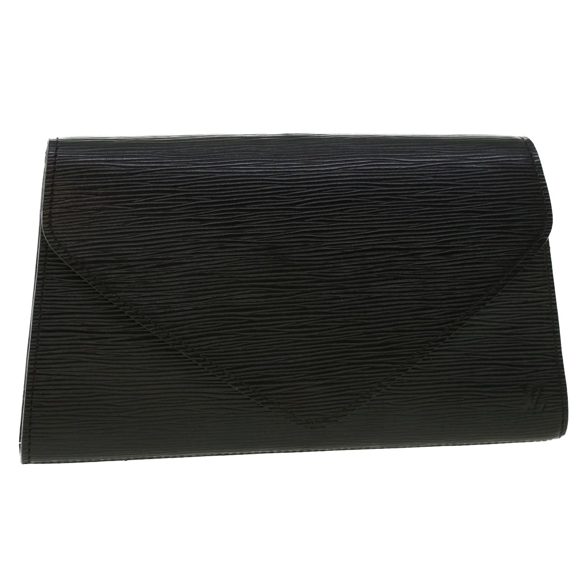 LOUIS VUITTON Epi Montaigne 27 Clutch Bag Black M52652 LV Auth ar9389B