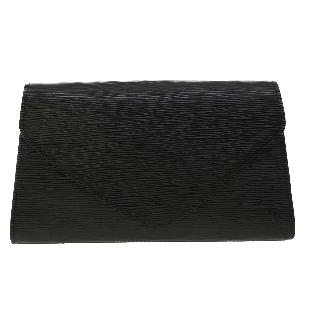 LOUIS VUITTON Epi Montaigne 27 Clutch Bag Black M52652 LV Auth ar9389B