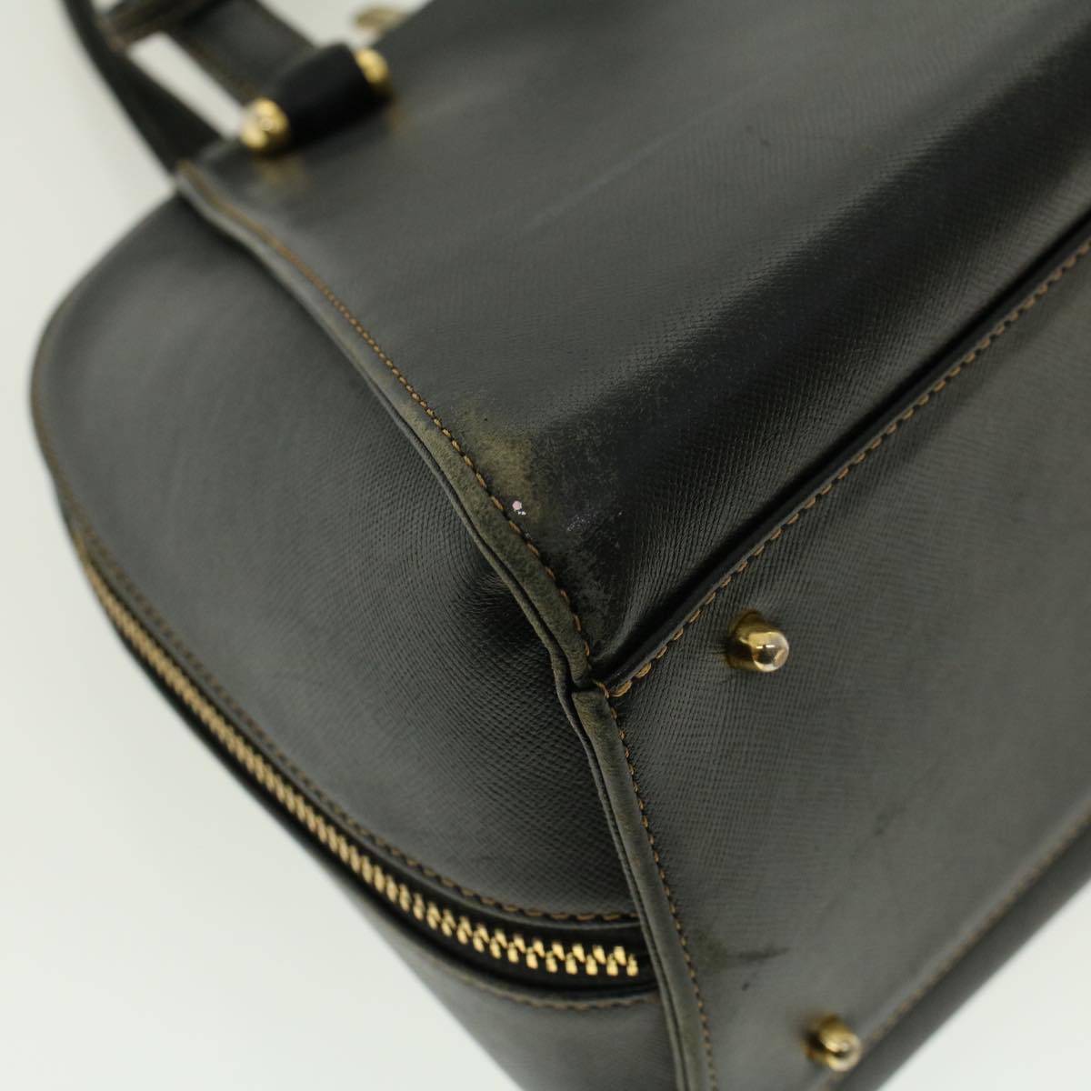 VALENTINO Hand Bag Leather 2way Black Auth ar9400