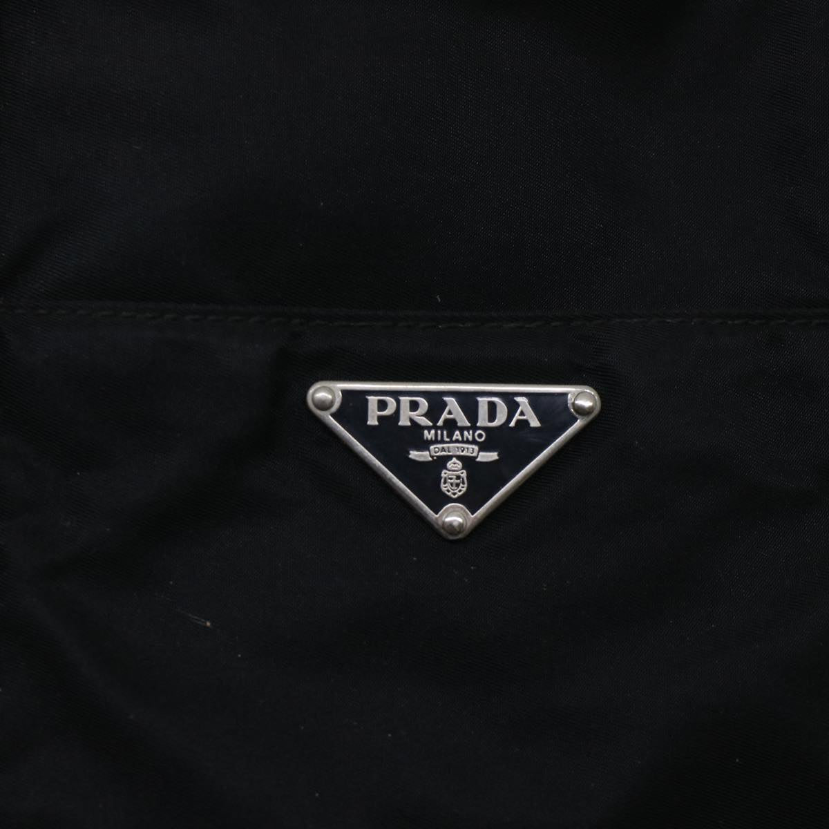 PRADA Hand Bag Nylon 2way Black Auth ar9474