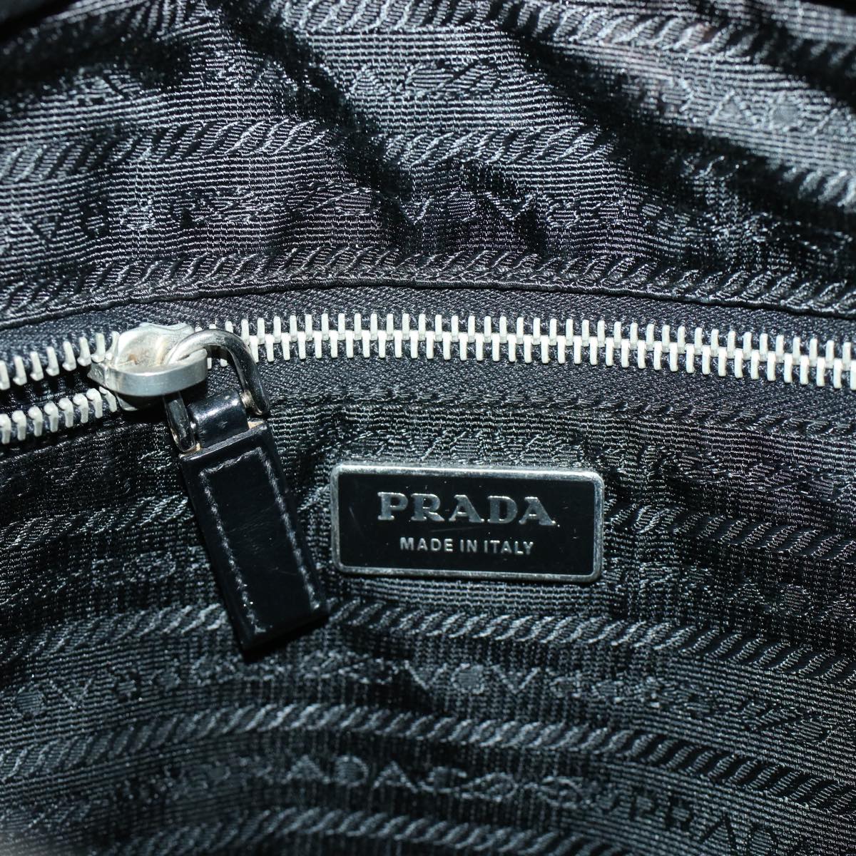 PRADA Hand Bag Nylon 2way Black Auth ar9474