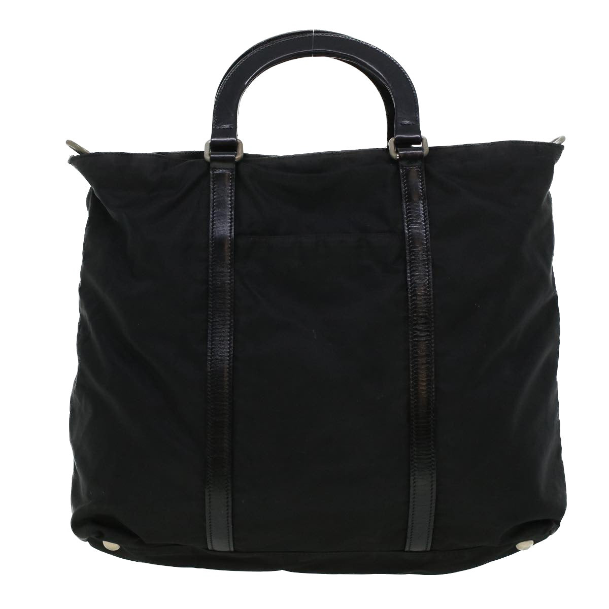 PRADA Hand Bag Nylon 2way Black Auth ar9474 - 0