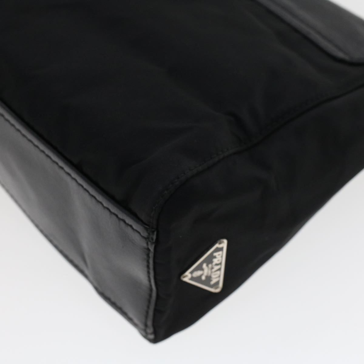 PRADA Shoulder Bag Nylon Black Auth ar9485