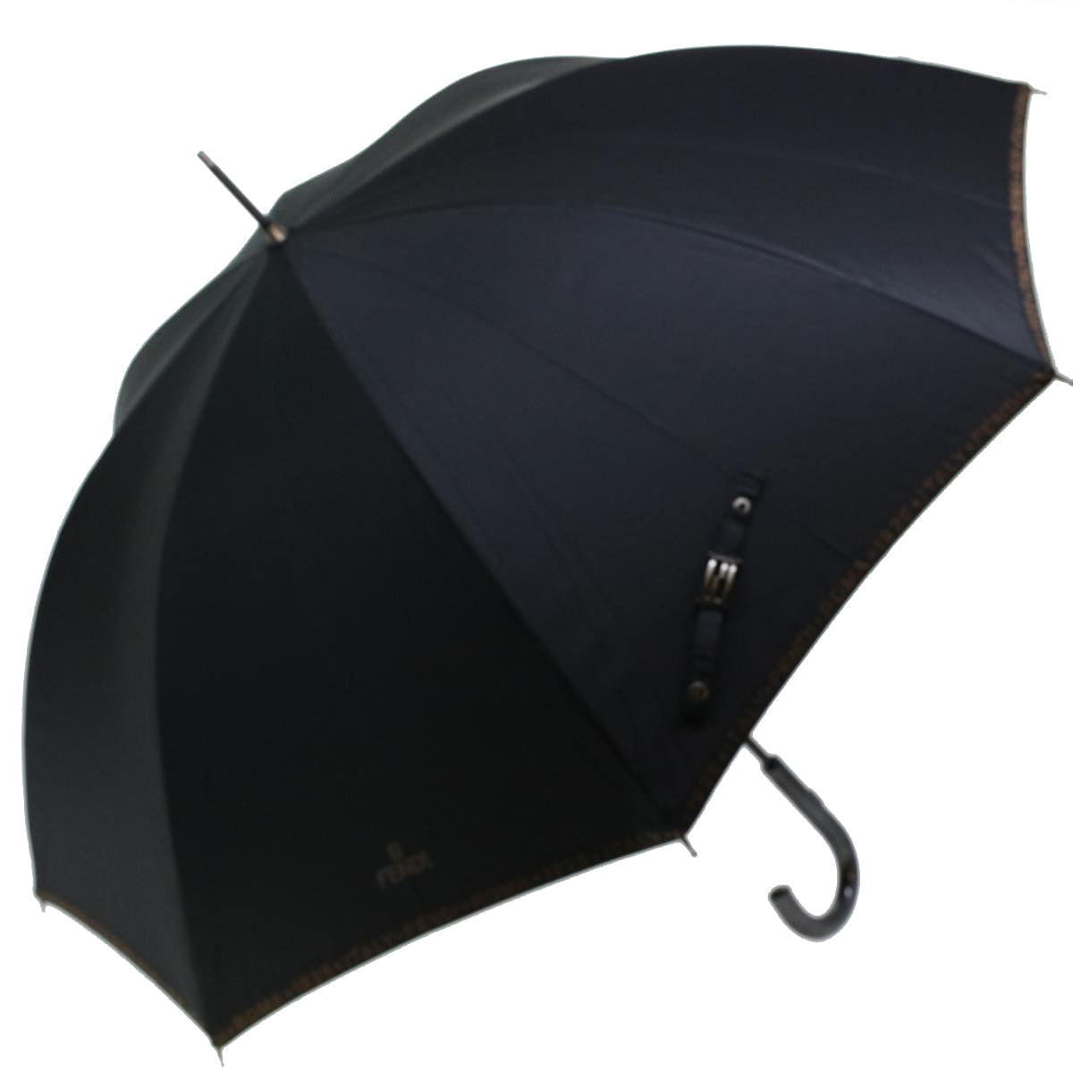 FENDI Umbrella Nylon Black Auth ar9515