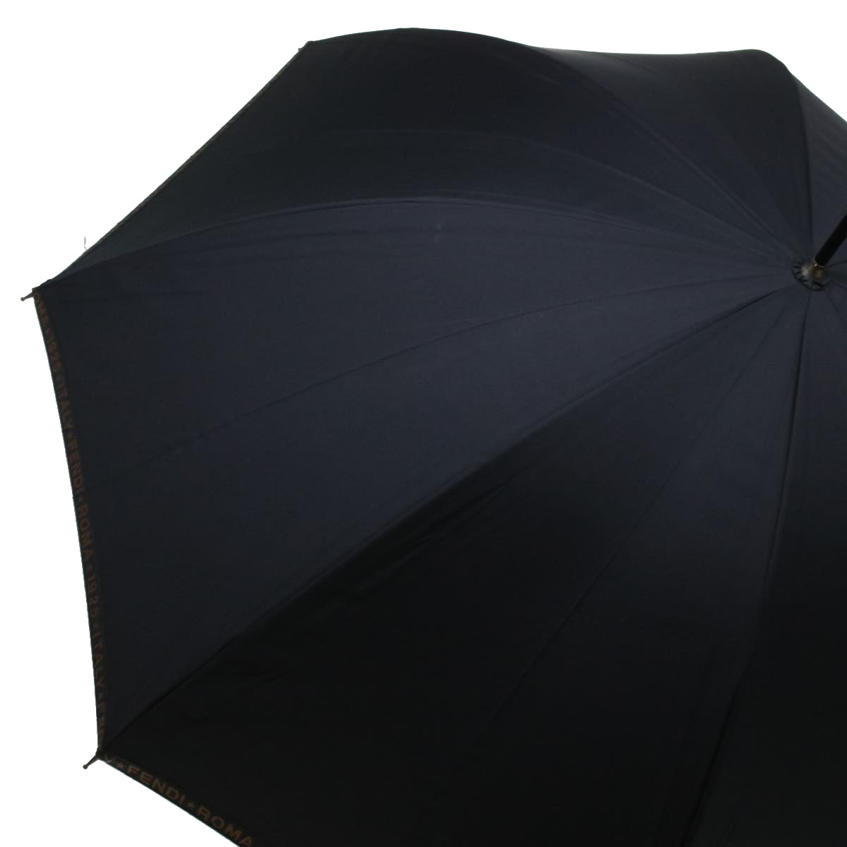 FENDI Umbrella Nylon Black Auth ar9515