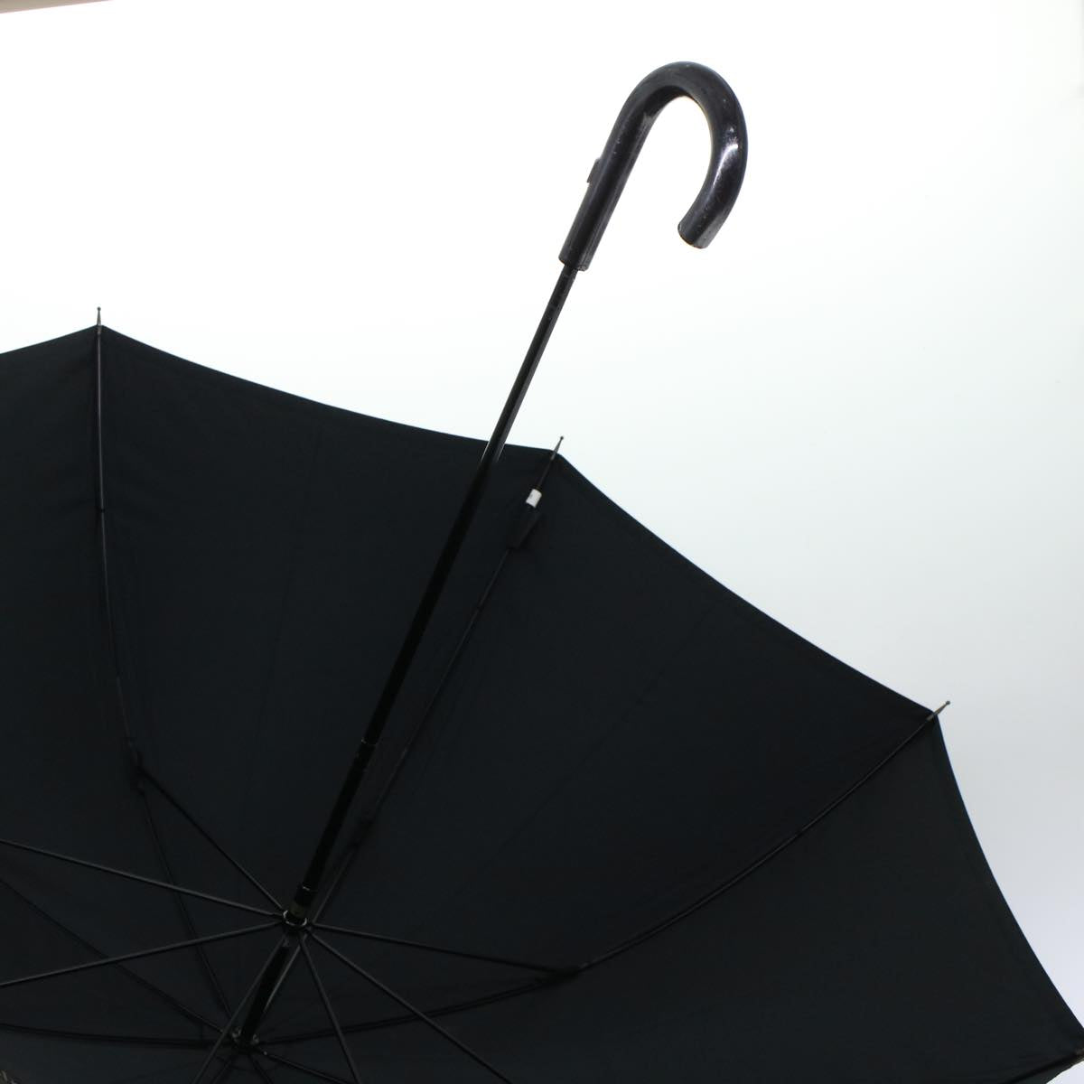 FENDI Umbrella Nylon Black Auth ar9515