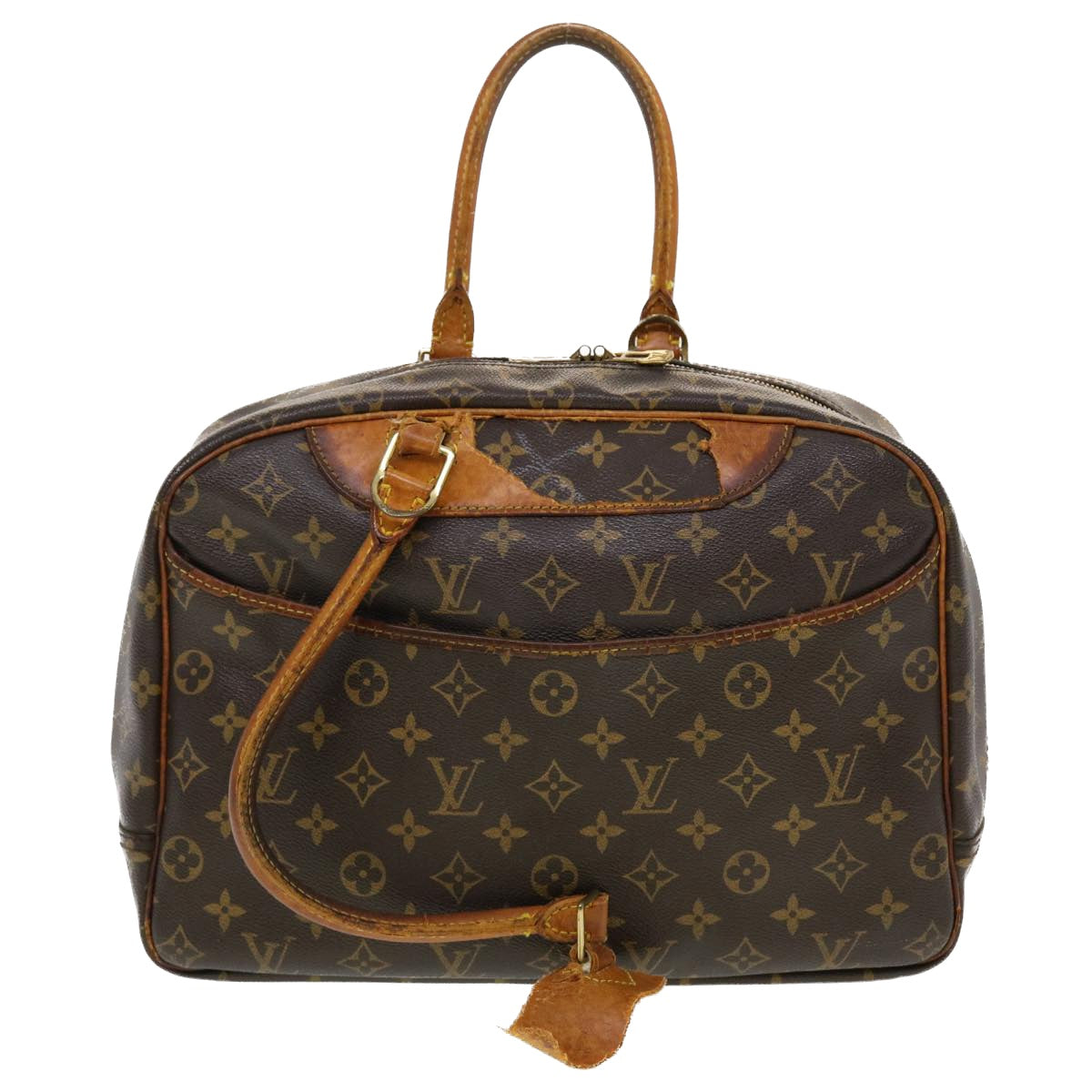 LOUIS VUITTON Monogram Deauville Hand Bag M47270 LV Auth ar9554