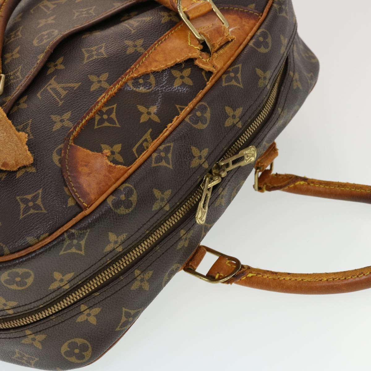 LOUIS VUITTON Monogram Deauville Hand Bag M47270 LV Auth ar9554