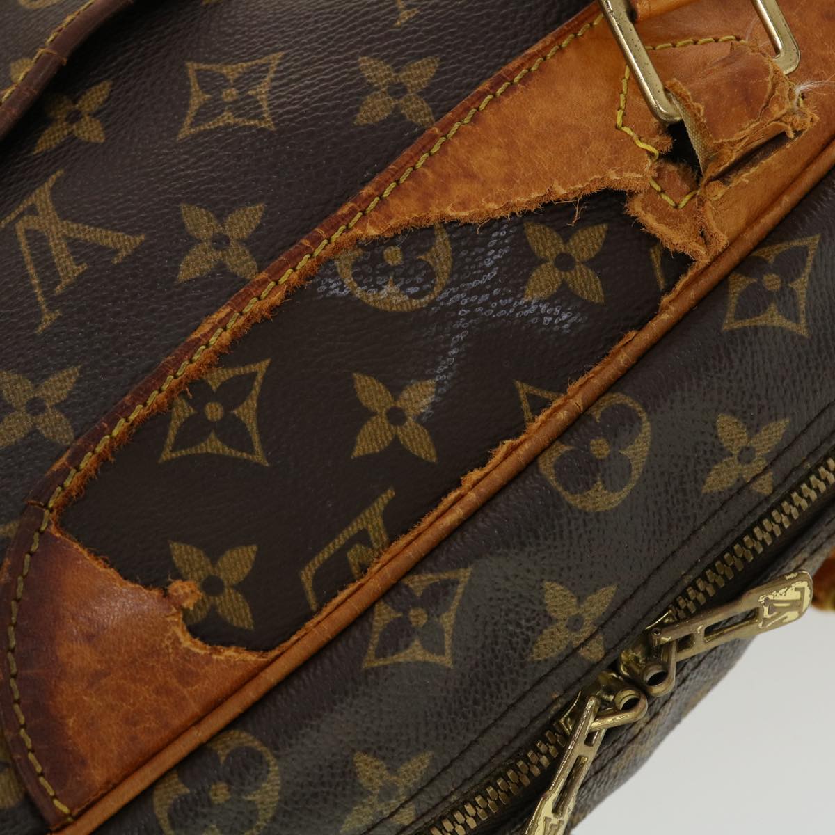 LOUIS VUITTON Monogram Deauville Hand Bag M47270 LV Auth ar9554