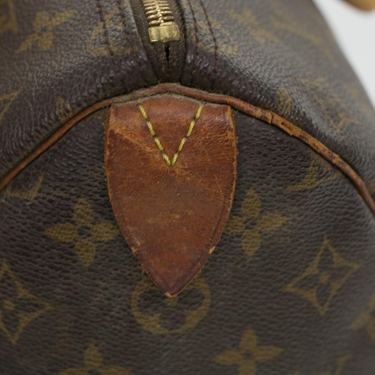 LOUIS VUITTON Monogram Speedy 35 Hand Bag M41524 LV Auth ar9557