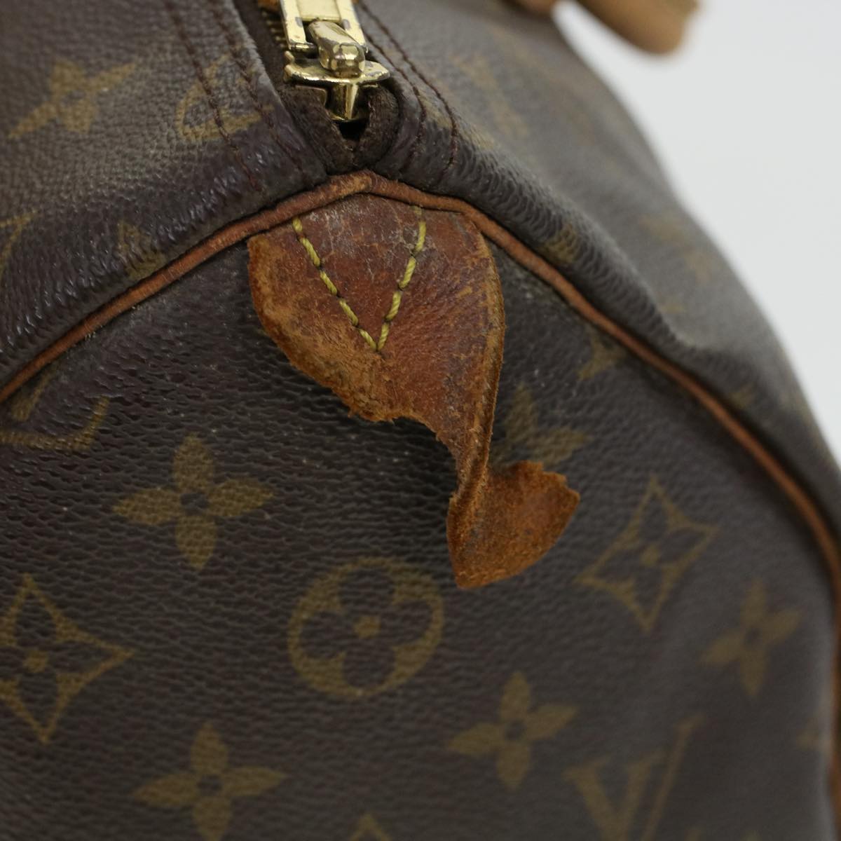 LOUIS VUITTON Monogram Speedy 35 Hand Bag M41524 LV Auth ar9557