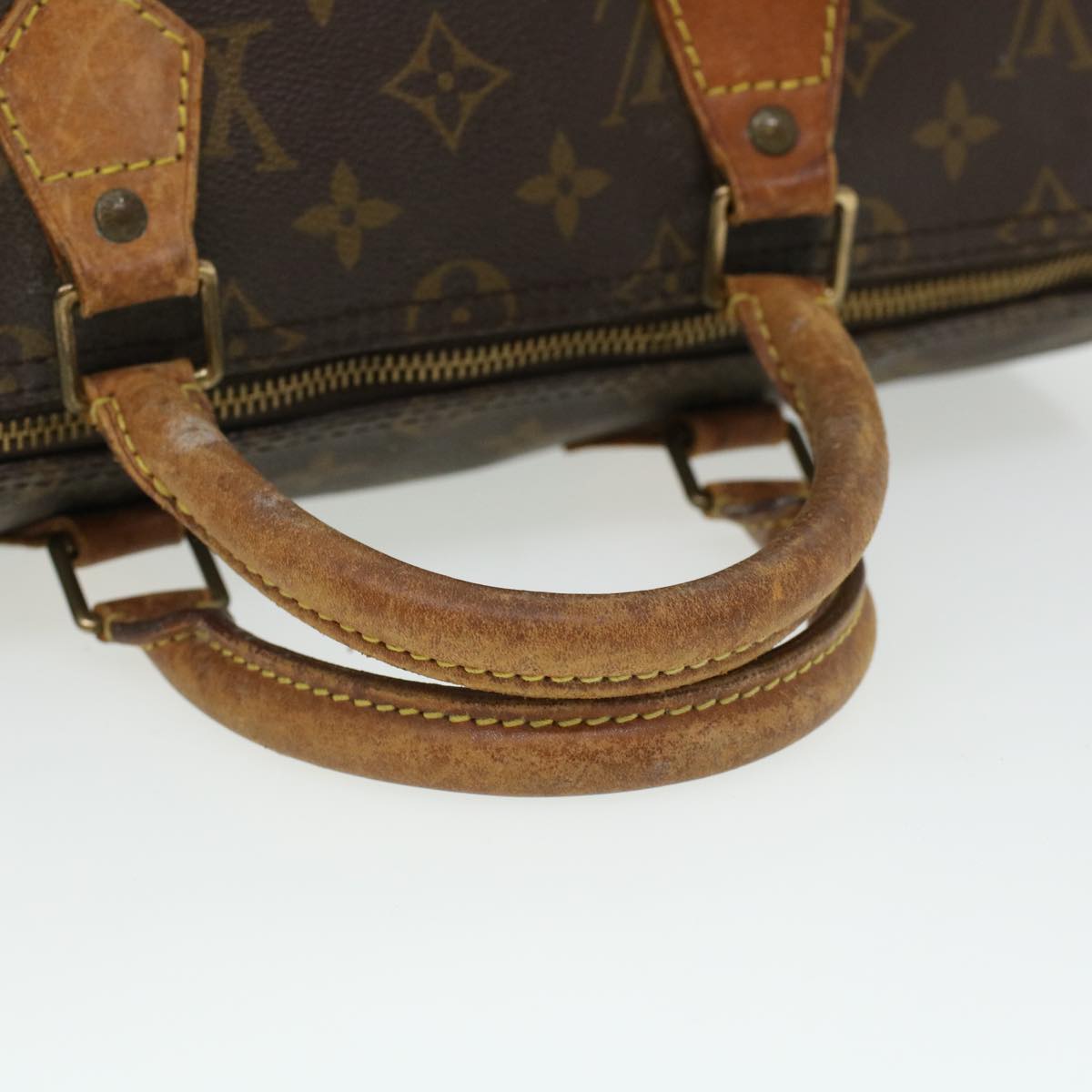 LOUIS VUITTON Monogram Speedy 35 Hand Bag M41524 LV Auth ar9557