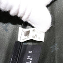 CELINE Macadam Canvas Folding Umbrella Nylon Green Brown Auth ar9574-10