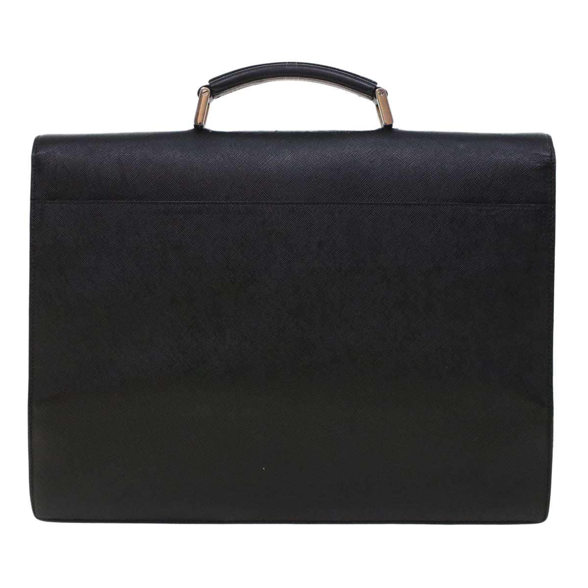 PRADA Hand Bag Safiano leather Black Auth ar9575 - 0