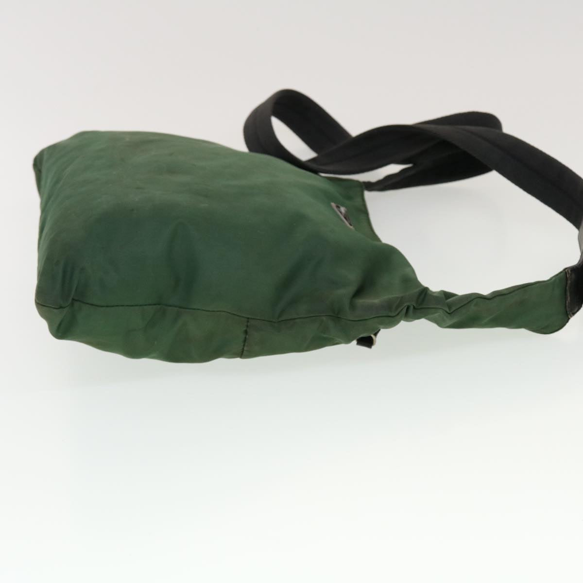 PRADA Shoulder Bag Nylon Khaki Auth ar9593